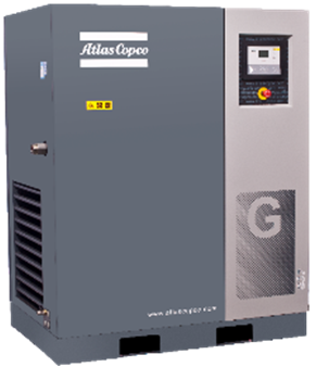 a série de Copco G do atlas 55kw, óleo giratório injetou os compressores de ar G55 do parafuso 1