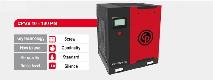 Poder giratório pneumático 1 do compressor de ar 30KW do parafuso de CPM40 HP Chicago
