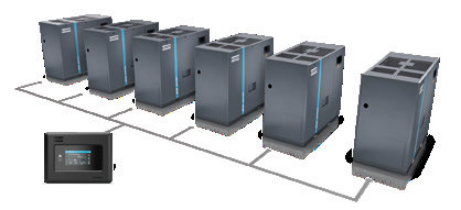 conversão de frequência 5 do compressor de ar GA do parafuso de Copco do atlas 55kw 55 VSD