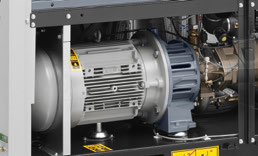 O atlas Copco lubrifica a água livre do compressor de ar 15kw do parafuso AQ 15 VSD injetou 0